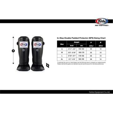 TJJS Kamppailuvaruste Oy|Säärisuojat Fairtex SP3 - Tuplasuoja|110,00 €