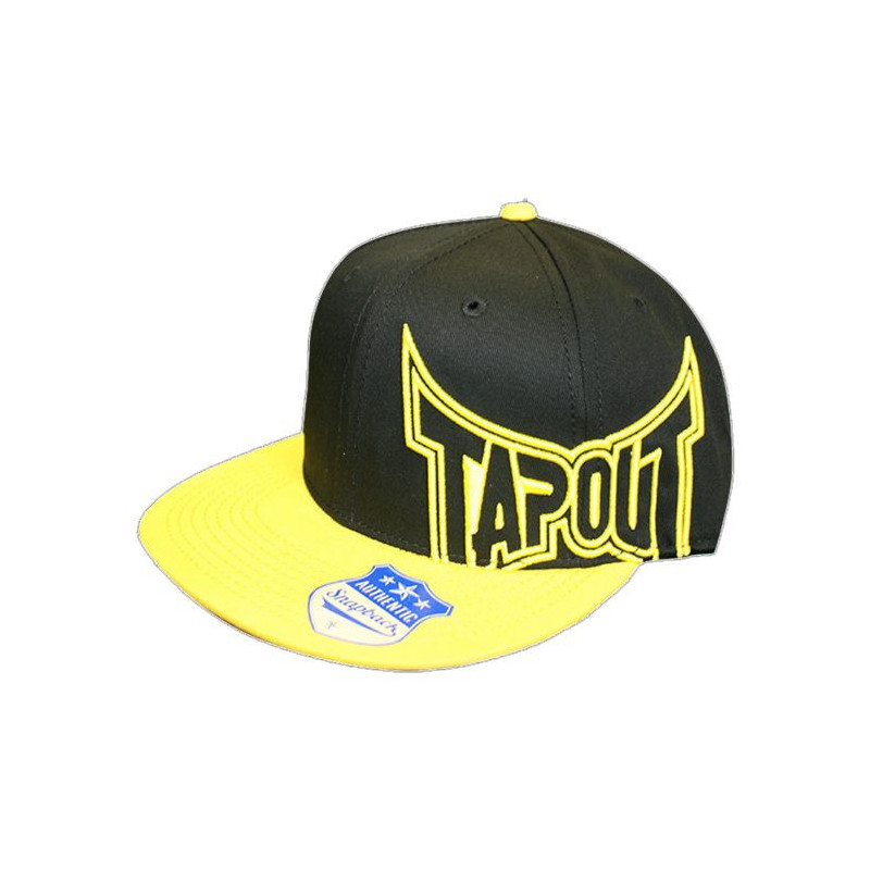 TapouT CTN TWL FLT BRN Snapback Hat 3D EMB - Black/Yellow