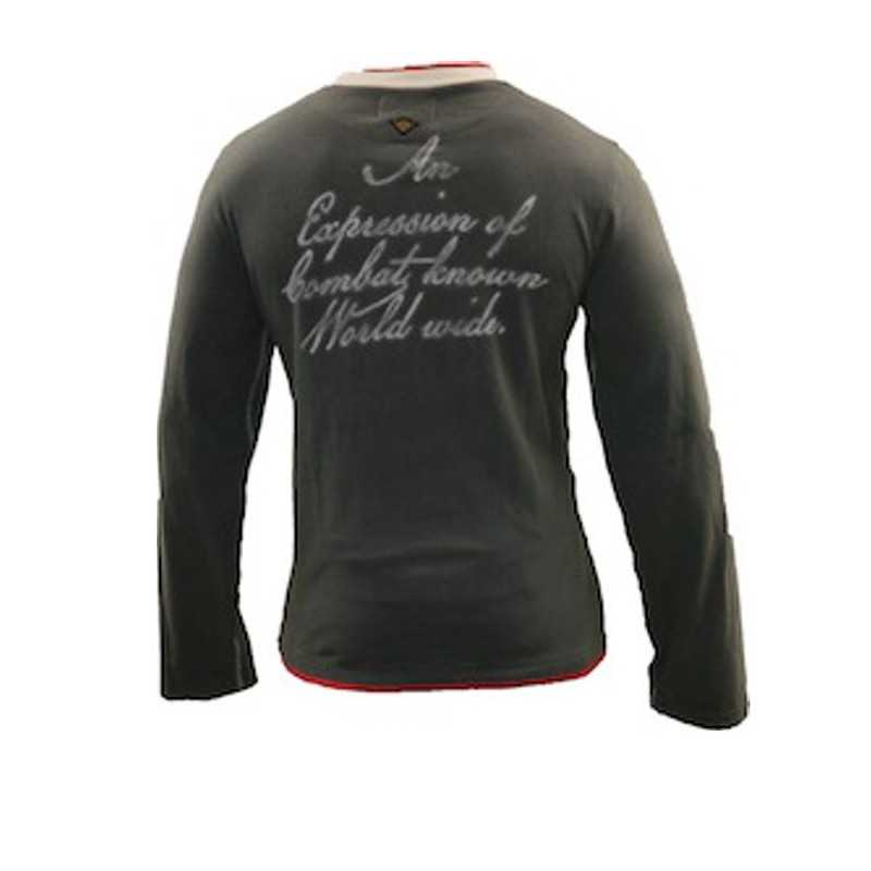 TapouT Vintage T-paita pitkähihainen - Chest Print with Badge edulliseen hintaan TJJS Kamppailuvaruste Oy nopea toimitus