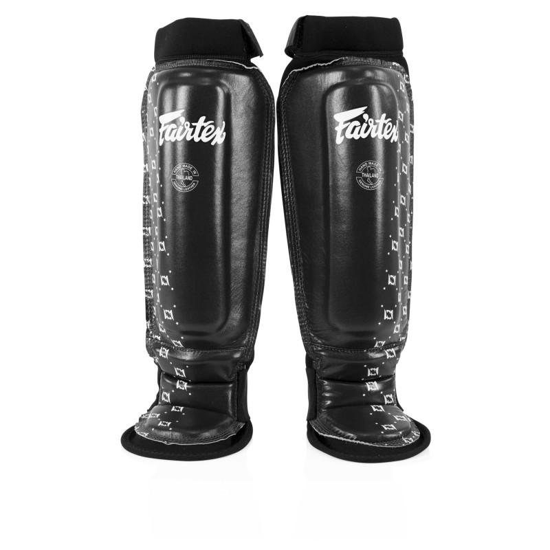 Shin Protector Fairtex SP6 - Black Neoprene MMA Shin Pads