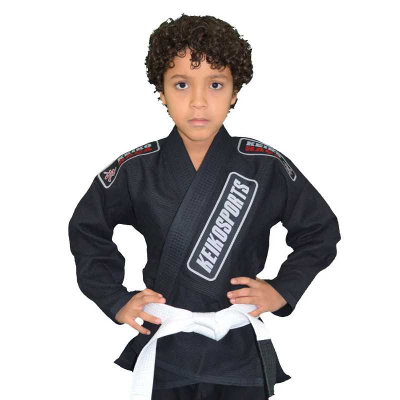 Keiko BJJ Juvenile Pro Takki - musta edulliseen hintaan TJJS Kamppailuvaruste Oy nopea toimitus