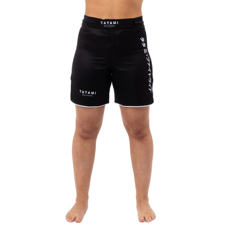 Tatami Ladies Katakana fight shorts – Black