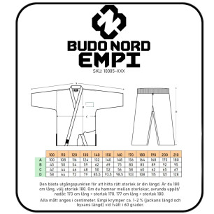 Budo-Nord Karatedräkt Empi