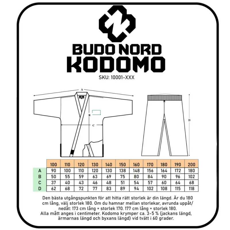 Budo-Nord Kodomo dräkter till ett lågt pris TJJS Kamppailuvaruste Oy snabb leverans