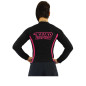 Keiko Speed rash guard pitkähihainen - Musta/Pinkki