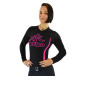 Keiko Speed rash guard pitkähihainen - Musta/Pinkki