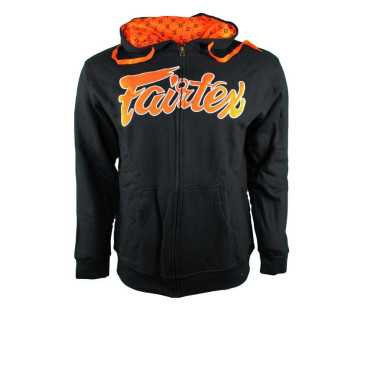 TJJS Kamppailuvaruste Oy|Fairtex Huppari - FHS14 musta/oranssi|69,90 €