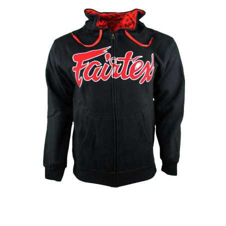 Fairtex Zip Up Hoodie - FHS13 Black at a low price TJJS Kamppailuvaruste Oy fast delivery