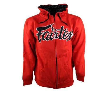 Fairtex Zip Up Hoodie - FHS12 Red at a low price TJJS Kamppailuvaruste Oy fast delivery