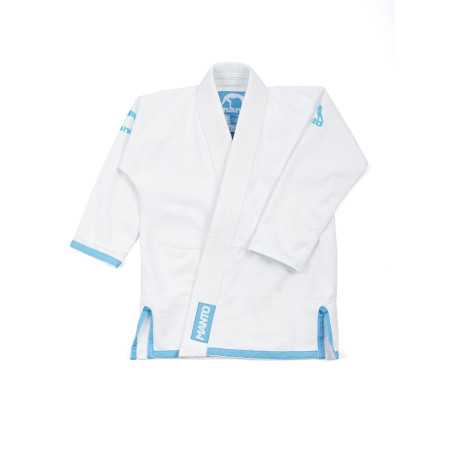 MANTO "Junior 2.0" Youth BJJ Gi valkoinen edulliseen hintaan TJJS Kamppailuvaruste Oy nopea toimitus