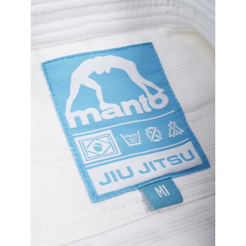 MANTO "Junior 2.0" Youth BJJ Gi valkoinen edulliseen hintaan TJJS Kamppailuvaruste Oy nopea toimitus