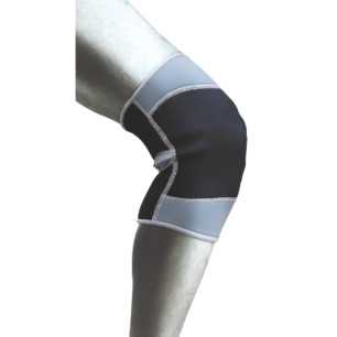Neoprene knee protector, black-gray at a low price TJJS Kamppailuvaruste Oy fast delivery