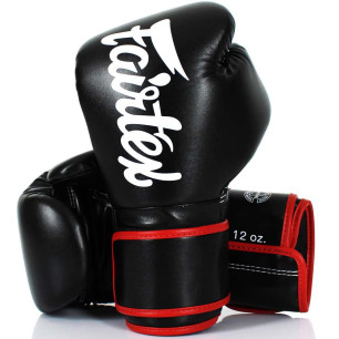 Fairtex BGV14 Muay Thai / kickboxing hanskat - Musta edulliseen hintaan TJJS Kamppailuvaruste Oy nopea toimitus
