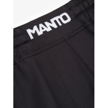 MANTO fight shortsit LOGO DUAL musta - Täydellinen mukavuus