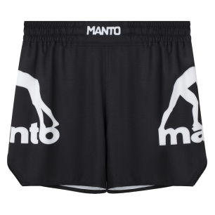 MANTO fight shorts LOGO DUAL svart - Ultimat komfort och stil