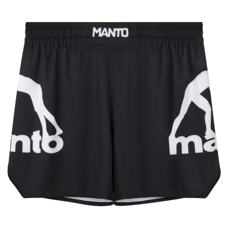 MANTO fight shortsit LOGO DUAL musta - Täydellinen mukavuus