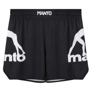 MANTO fight shorts LOGO DUAL black - Ultimate Comfort & Style