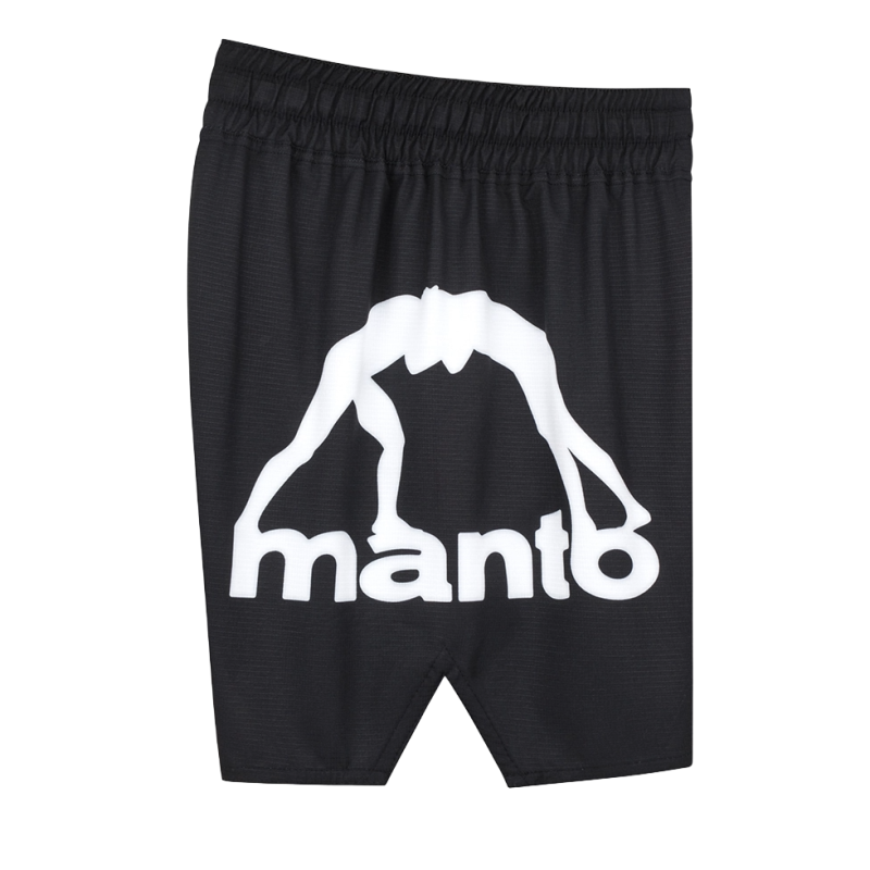 MANTO fight shorts LOGO DUAL black - Ultimate Comfort & Style