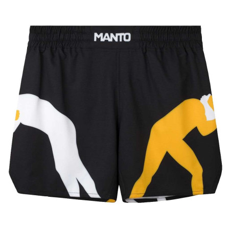 MANTO fight shortsit LOGO musta - Täydellinen mukavuus