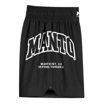 MANTO Varsity Black Boxing Trunks - Ultimate Comfort & Style