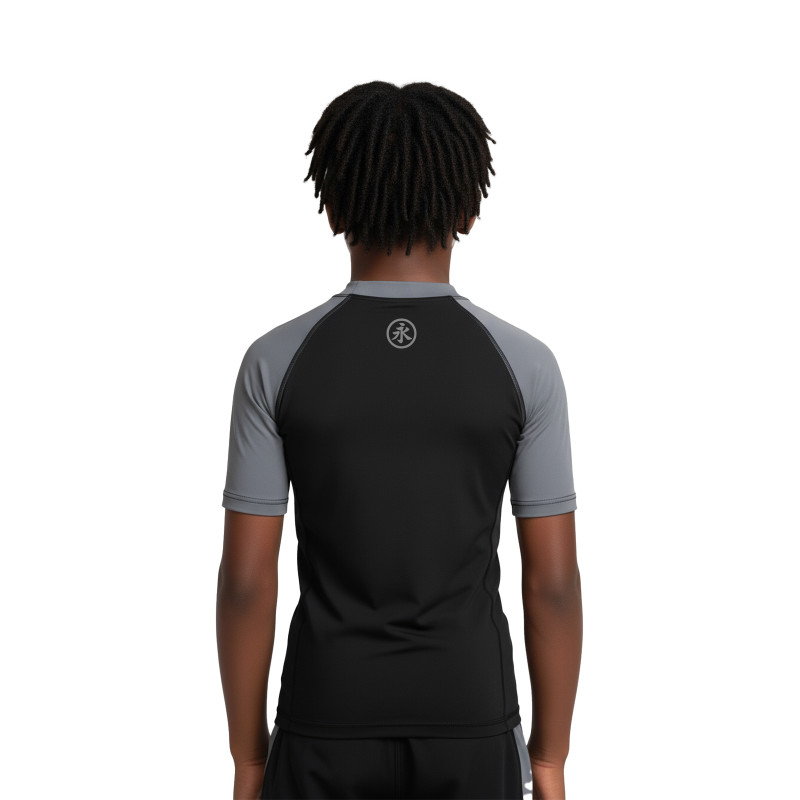 Keiko Kids rash guard - gray - Stylish No-Gi shirt!