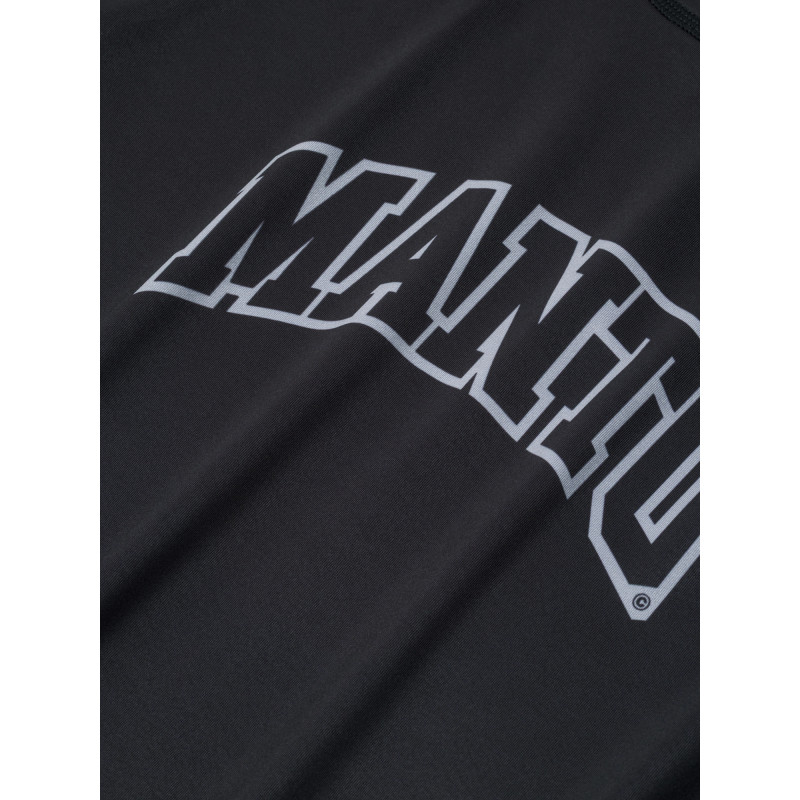 MANTO pitkähihainen rashguard VARSITY musta - Istuva ja mukava