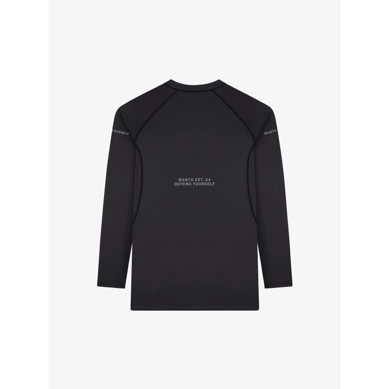 MANTO långärmad rashguard VARSITY svart - Ultimat komfort