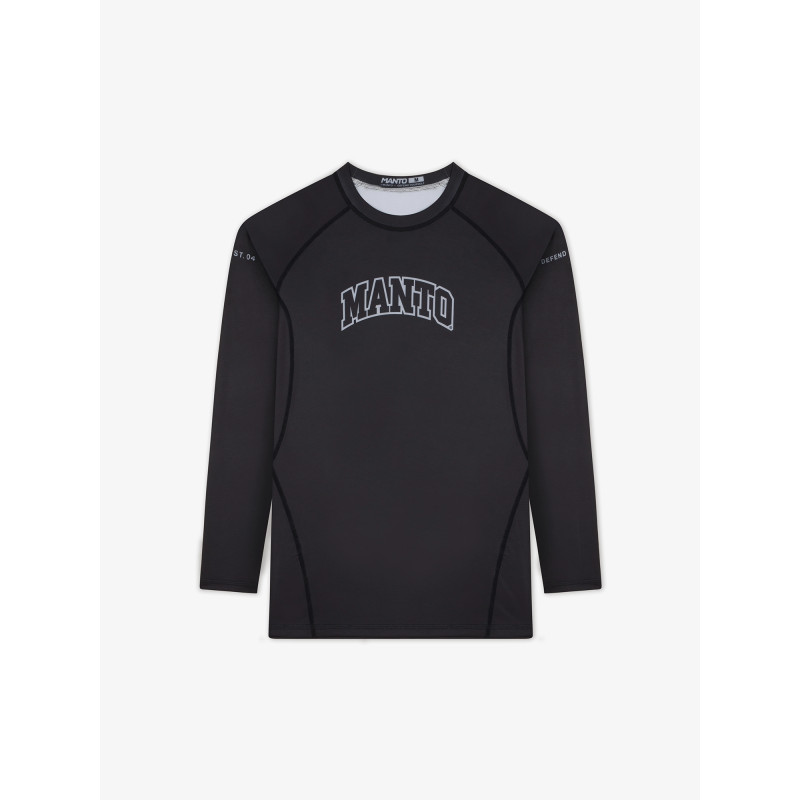 MANTO långärmad rashguard VARSITY svart - Ultimat komfort