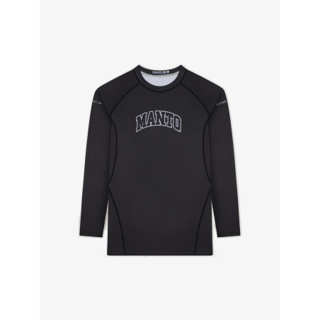 MANTO långärmad rashguard VARSITY svart - Ultimat komfort