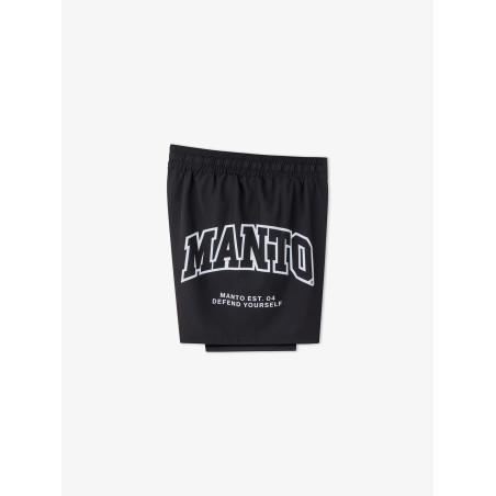 MANTO fight shorts VARSITY black
