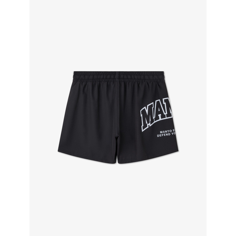 MANTO Varsity Fight Shorts black - Durable & Stylish Gear