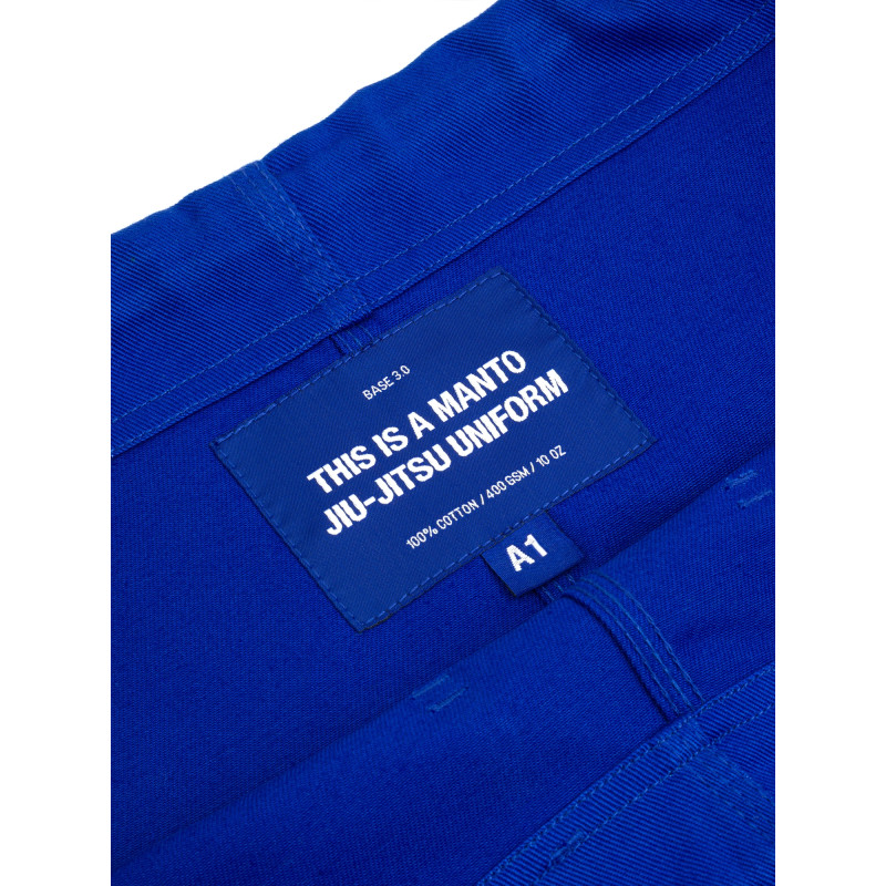 Manto "BASE 3.0" BJJ GI blue - affordable bjj basic uniform